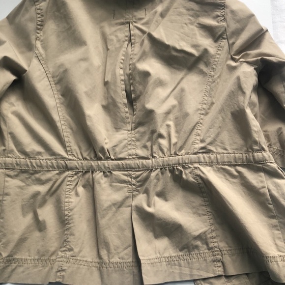 Ann Taylor LOFT Khaki Safari Style Utility Jacket Small Petite - Picture 13 of 14